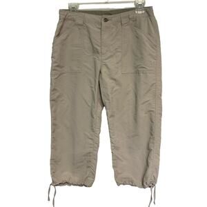 The North Face Women's Khaki Nylon Outdoor Capris Size 8